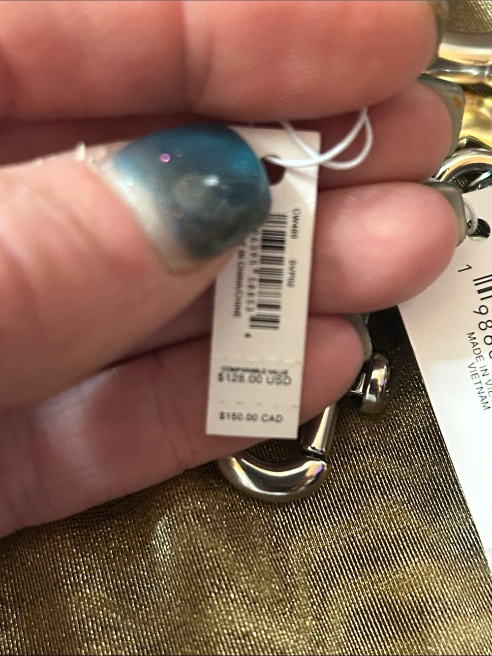 Coach Authentic Stamped coach, tabby bag charm silver retail $128